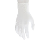 Image of MCR Safety SensaTouch Disposable Clear Vinyl Gloves, Powder Free Industrial Food Service Grade, 9.5in Length, 5 mil Thickness