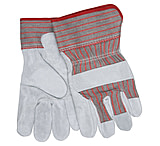 Image of MCR Safety Split Leather Palm Work Gloves, B Grade Shoulder Leather, 2.5in Plasticized Safety Cuff