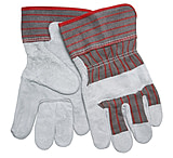 Image of MCR Safety Split Leather Palm Work Gloves, Economy Grade Leather, 2.5in Starched Safety Cuff