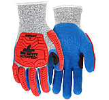 Image of MCR Safety UltraTech Mechanics Gloves, Cut Pro 13 Gauge HyperMax Shell with Latex Palm and Fingertips Coating