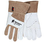 Image of MCR Safety Welding Premium Top Grain Goatskin Palm, Split Leather Back, 2.5in Split Leather Cuff, Sewn with DuPont Kevlar