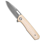 Image of Mechforce Oeser Collab Nebo V2 Frame Lock Knife Antique Micarta 3 Acid Wash 13B8615A