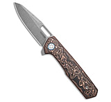 Image of Mechforce Oeser Collab Nebo V2 Frame Lock Knife Copper CF 3 Acid Wash CA9E2257