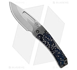 Image of Medford Custom Slim Midi Marauder Ghosted Stacked Skulls 3.625in Folding Knife