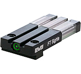 Meprolight FT Bullseye Tritium Self-Illuminated Rear Night Sight, Masada, Green, 0631123108, 631123108
