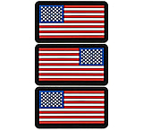 Image of Merica Life Mini US Flag Patches Set - Two Forward Flags/One Reverse