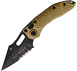 Image of Microtech Auto Stitch Button Lock Tan