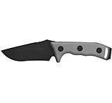 Image of Microtech Currahee TE Fixed Blade Knife, Black Handle, Black Plain