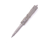 Image of Microtech Dirac Delta Apocalyptic Double Full Serrate 3.8in Automatic Folding Knife