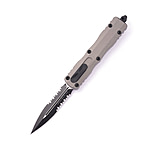 Image of Microtech Dirac Delta D/E Part Serrate 3.75in Automatic Folding Knife