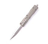 Image of Microtech Dirac Delta D/E Stonewash Full Serrate 3.8in Automatic Folding Knife