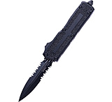 Image of Microtech Scarab II Gen III D/E Black Part Serrate Tactical 3.95in Folding Knife