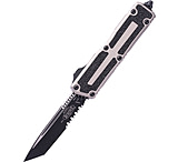 Image of Microtech Scarab II Gen III T/E Black Part Serrate 3.95in Folding Knife