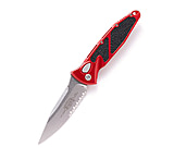 Image of Microtech Soc Elite S/E-A Stonewash Part Serrated 4.05in Automatic Folding Knife