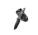 Image of Microtech Socom Alpha Mini TE DLC CF Handles Full Serrated 3.75in Fixed Blade Knife