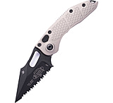 Image of Microtech Stitch Black Full Serrate 3.75in Folding Knife