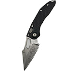 Image of Microtech Stitch S/E Stonewash Full Serrate 3.75in Folding Knife
