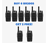 Image of Midland Radio BR200 BizTalkR 6 Single Radios + 2 FREE - BR200BONUS2 AC55FB1B