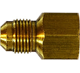 Image of Midland Metal Sae 45 Degree Female Adapter Male Flare x Female NPTf 1/2in x 1/2in.