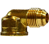 Image of Midland Metal Sae 45 Degree Flare 90 Degree Female Elbow Male Flare x Female Nptf 3/8in x 3/4in.