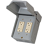 Image of Midwest Electric Unmetered Surface Power Outlets 20A Dual with Gfci