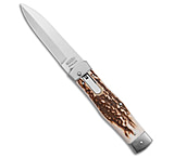 Image of Mikov 241 Predator Double Bolster Leverlock Automatic Knife Hammer 3.75 SP 462A4A3C