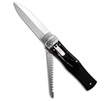 Image of Mikov 241 Predator Lever Lock Auto Knife w/ Saw &amp; Clip Dark Horn 3.75 Polish 3AA88584
