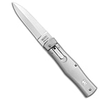 Image of Mikov 241 Predator Lever Lock Automatic Knife Silver ABS 3.75 Polish 420 A5DC9374