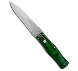 Image of Mikov 241 Predator Lever Lock Dagger Automatic Knife Green Raffir 3.75 Polish 905042D9