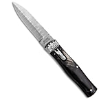 Image of Mikov Panther Lever Lock Automatic Knife Buffalo Horn Bayonet 3.75 Damascus 0BE2EF52
