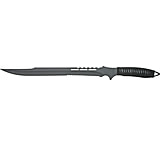 Image of Master Cutlery Short Sword Black, 17.5in, Partially Serrated Blade