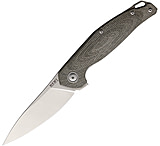 Image of MKM Goccia Linerlock Micarta 3.50 in Stainless Steel Folding Knife