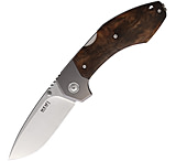 Image of MKM Hero Lockback Walnut 3.50 in Stainless Steel Folding Knife