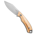 Image of MKM Pocket Tango 4 Fixed Blade Knife Olive Wood 2.91 Satin Elmax 89B81744
