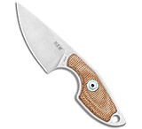 Image of MKM Voxnaes Mikro 1 Fixed Blade Knife Natural Canvas Micarta 2 SW 832F2027