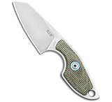 Image of MKM Voxnaes Mikro 2 Fixed Blade Knife Green Canvas Micarta 2 SW MR02-GC 55F9AA08