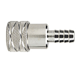 Image of Moeller 033492-10 Chrome Plated Brass Female 3/8" Barb Fuel Line Engine Connector For Nissan/Tohatsu