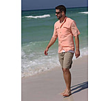 Image of Mojo Sportswear Company Coastal Linen Shirt Short Sleeve - Mens
