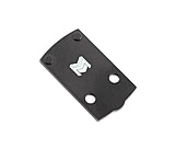 Monstrum Glock 43X/48 MOS/Hellcat OSP Red Dot Plate, Compatible with Holosun 407k/507k/RMSc Footprint Red Dots, Black, ZD24H