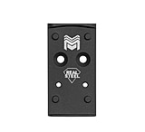 Monstrum Stainless Steel Mounting Plate for Optics Ready Glock MOS Pistols, for Full Sized and Compact Gen 4/ Gen 5 MOS Version, Compatible with DeltaPoint Pro DPP Footprint Red Dots, ZD84D-STL