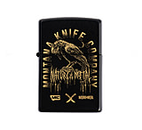 Image of Montana Knife Company MKC X NATURE IS METAL - RAVEN ZIPPO