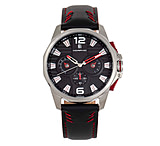 Image of Morphic M82 Series Chronograph Leather-Band Watch