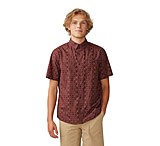 Mountain Hardwear Big Cottonwood Short Sleeve Shirt - Men's, Washed Raisin Dot Geo Print, Small, 1829001630-S
