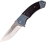 Image of Mtech Framelock Blue/Black Assisted Opening Folding Knife