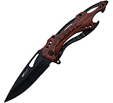 Image of Mtech Linerlock A/O Brown 3.50 in Stainless Steel Assisted Opening Folding Knife
