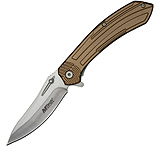 Image of Mtech Linerlock A/O Tan MTA1201TN 3.50 in Stainless Steel Assisted Opening Folding Knife