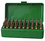 MTM Case-Gard 50 Flip Top Rifle Ammo Box For WSSM and .500 S&amp;W, Green
