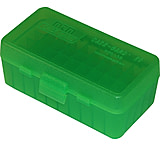 MTM P50 Fliptop Box Handgun .38-.357 Magnum, Clear Green, P50-38-16