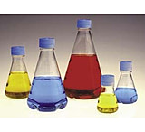 Image of Nalge Nunc Disposable Erlenmeyer Flasks with Vented Closure, PETG, Sterile, NALGENE 4115-1000 Plain Bottom Flasks