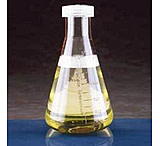 Image of Nalge Nunc Erlenmeyer Flasks with Polypropylene Screw Cap, Polycarbonate, NALGENE 4108-0250
